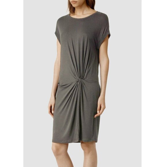 AllSaints Mast Mar Dress In Grey S - Picture 1 of 9